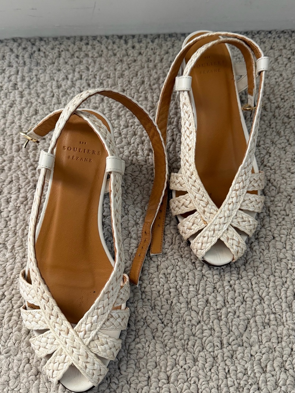 Sezane Natacha Woven Sandals – Size 36 - Picture 2 of 6